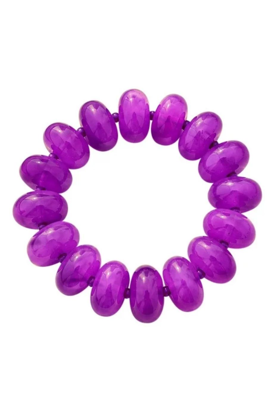 Bora Chunky Stretch Bracelet Purple