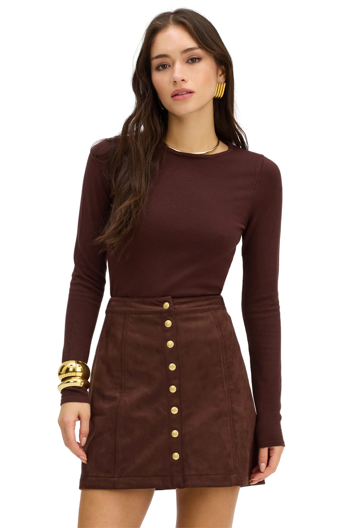 Carla Mini Skirt Espresso
