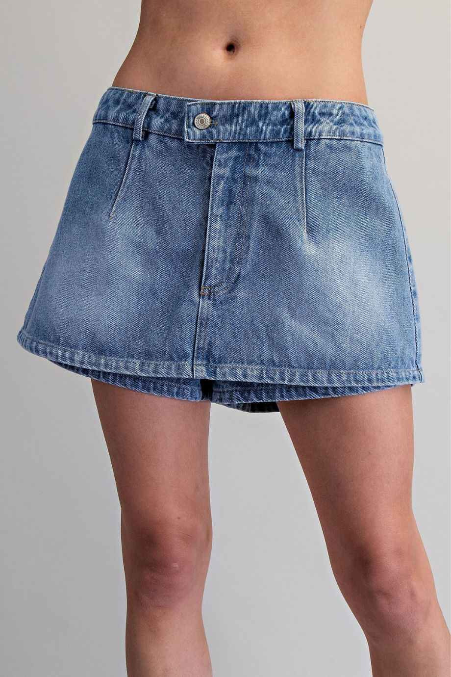 Colby Denim Mini Skort