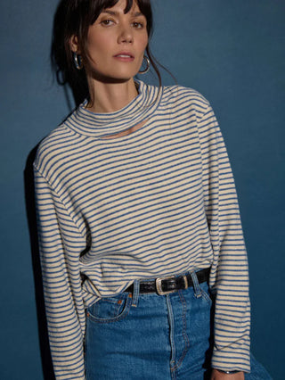 Delphine Sweatshirt Adriatic Sea Stripe