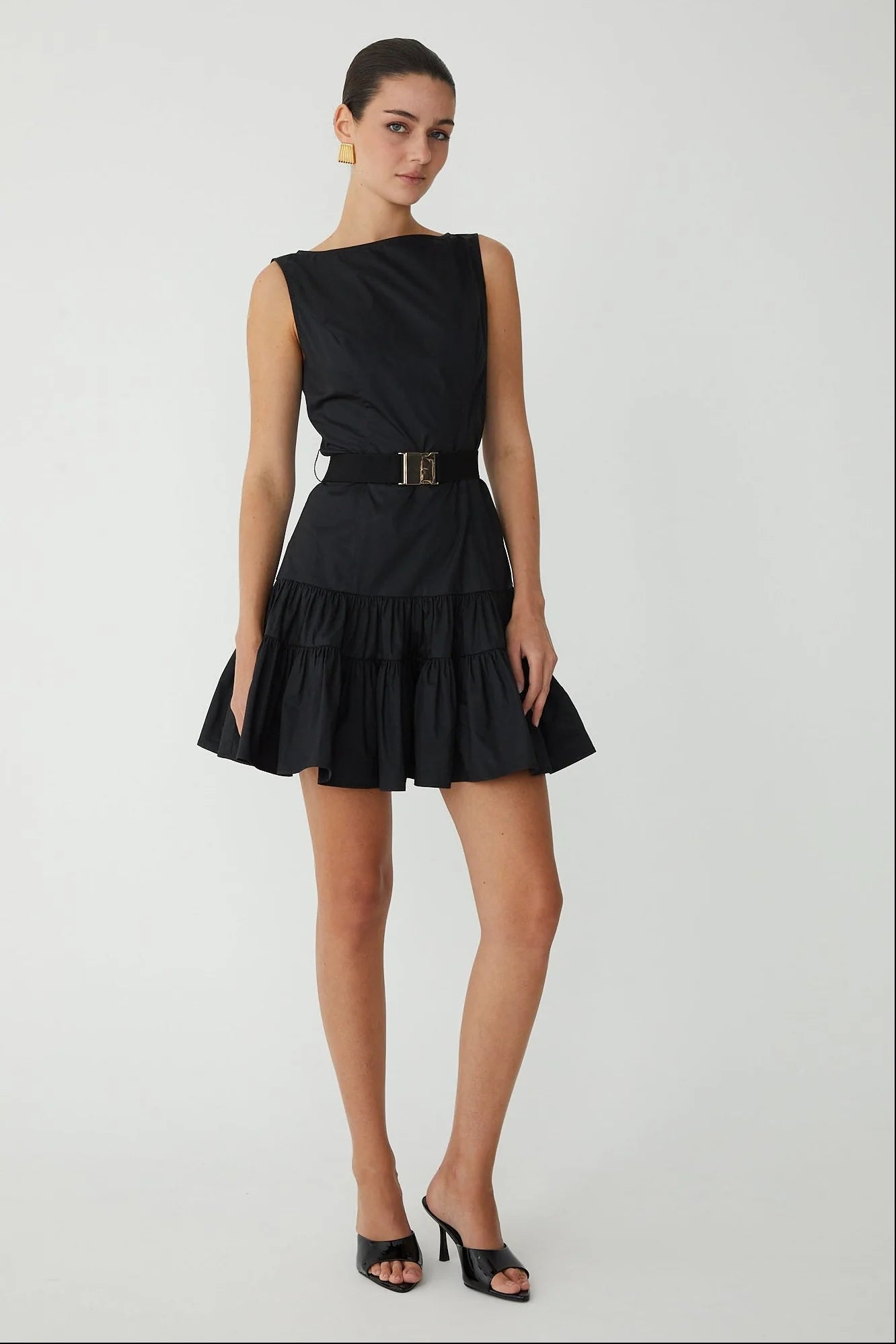 Daphne Ruffle Hem Mini Dress