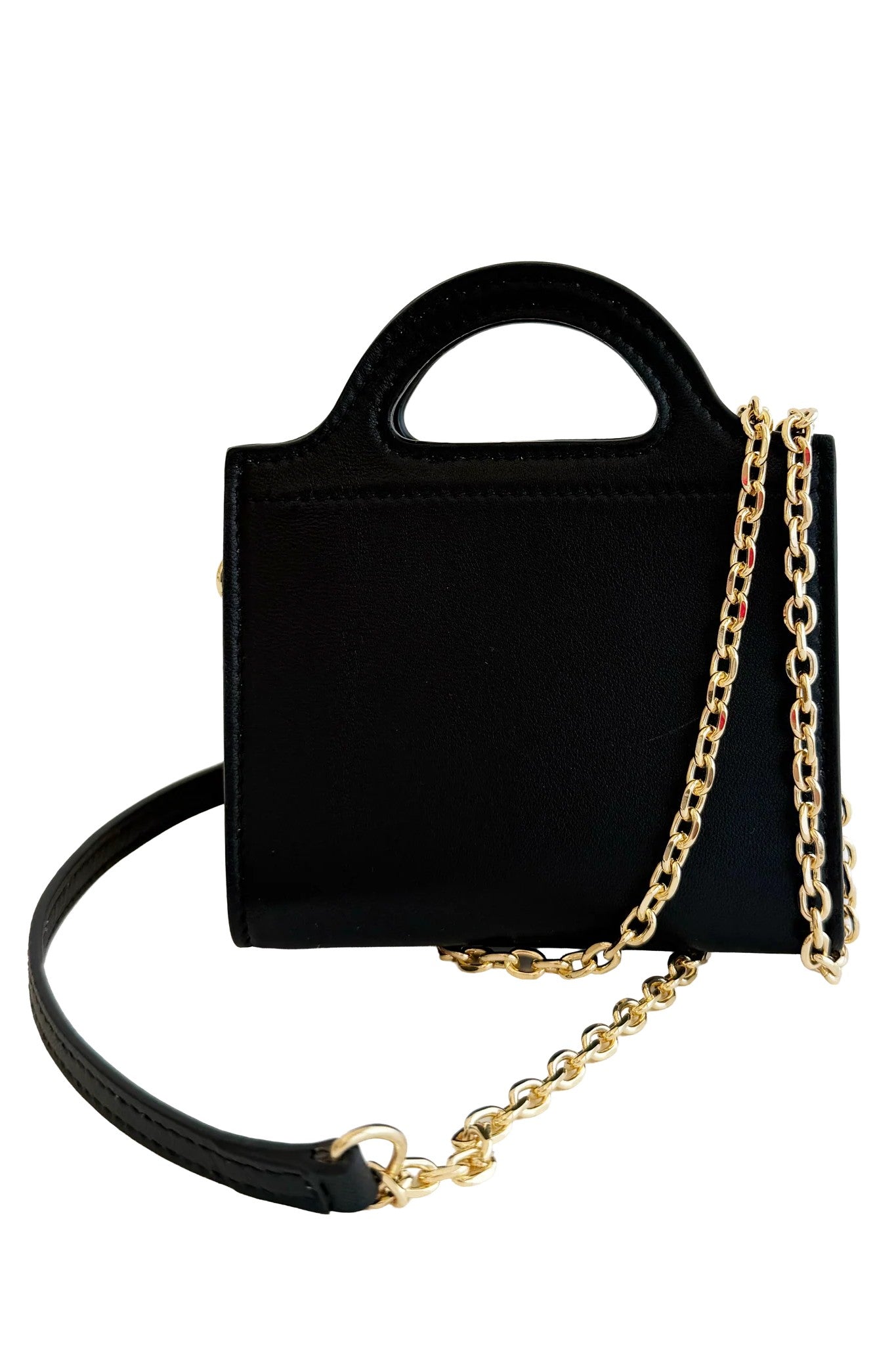 Fan Fold Leather Crossbody Wallet Black