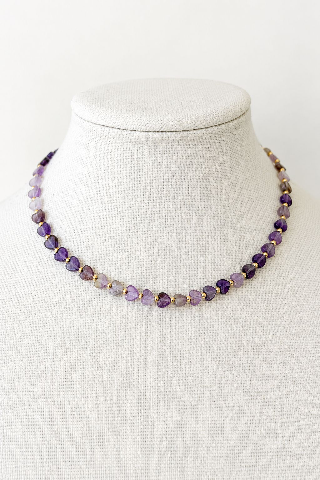 Pippa Heart Necklace Purple