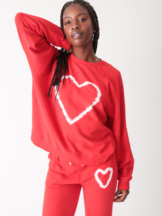 Ronan Heart Pullover Chili