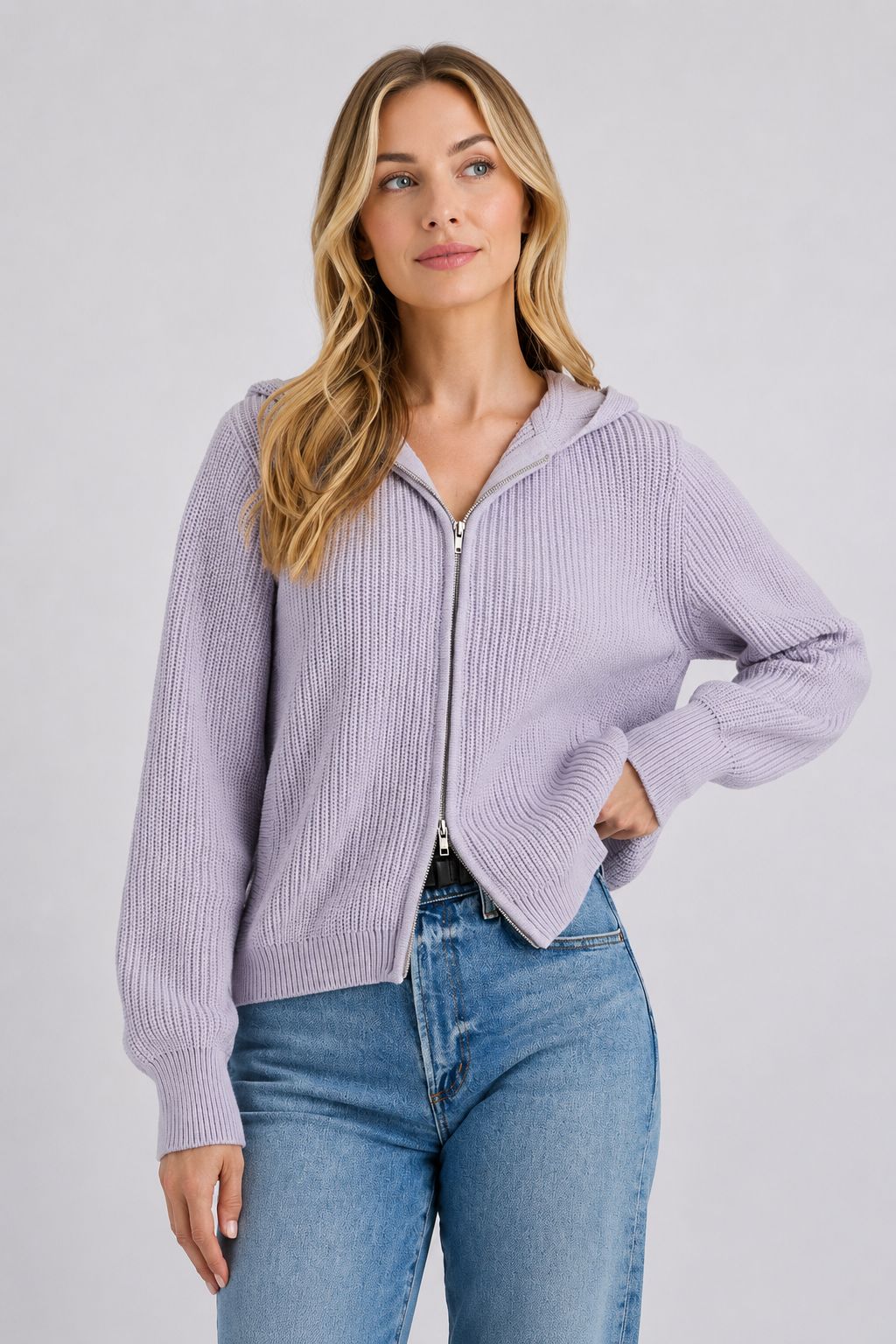 Winfrey Hoodie Sweater Lilac