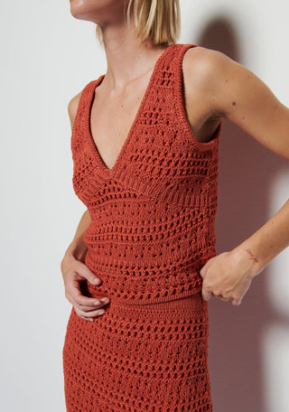 Adriana Crochet Tank Ginger - Nation LTD - Color Game