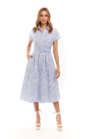 Aiden Dress Blue + White - Allison New York - COLOR GAME