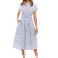 Aiden Dress Blue + White - Allison New York - COLOR GAME