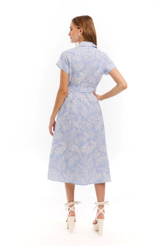 Aiden Dress Blue + White - Allison New York - COLOR GAME