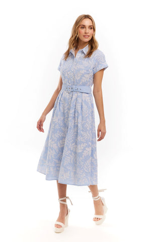 Aiden Dress Blue + White - Allison New York - COLOR GAME