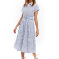 Aiden Dress Blue + White - Allison New York - COLOR GAME