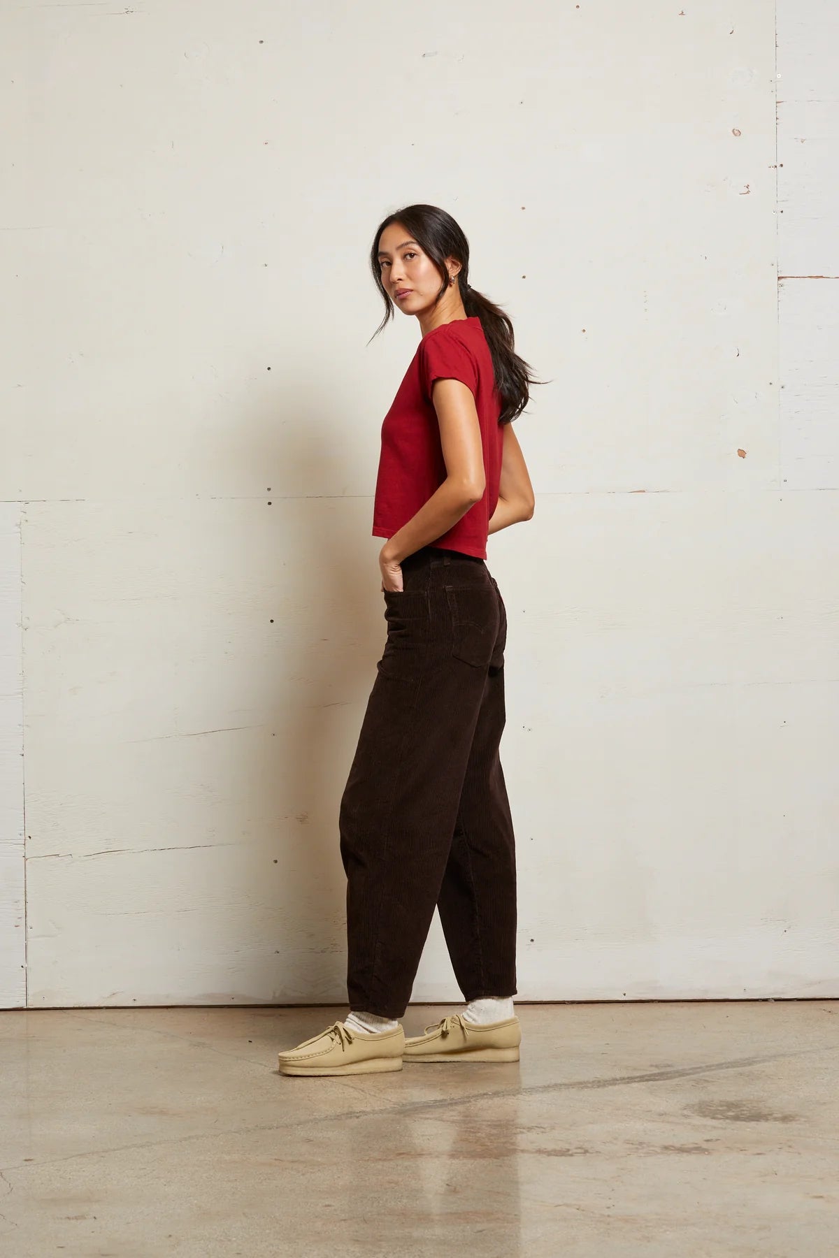 Alanis Recycled Cotton V - Neck Tee - perfectwhitetee - COLOR GAME