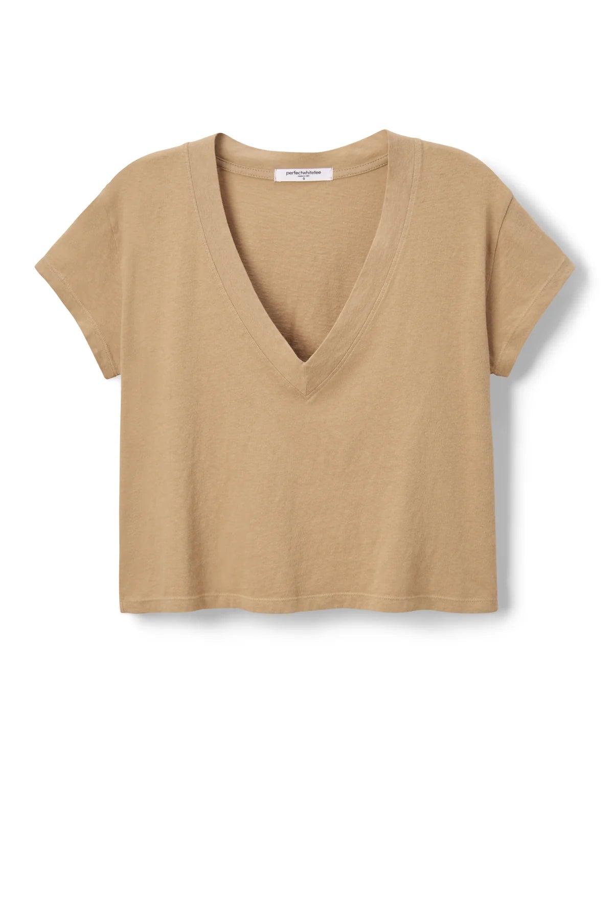Alanis Recycled Cotton V - Neck Tee - perfectwhitetee - COLOR GAME
