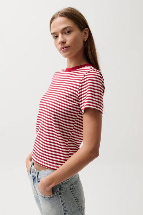 Alba Shunken Tee- Racer Red Stripe - Pistola - COLOR GAME
