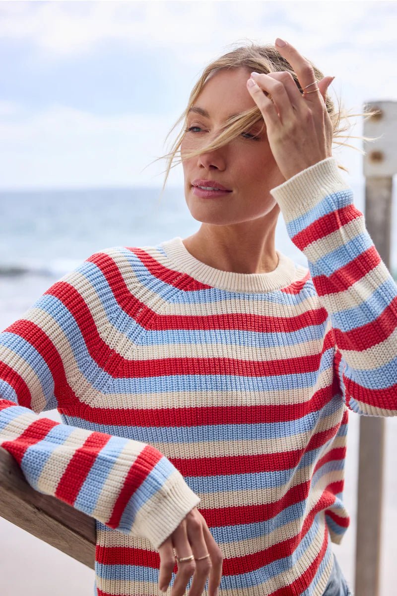 Alexa Negroni Stripe Knit Pullover - Stitches + Stripes - COLOR GAME