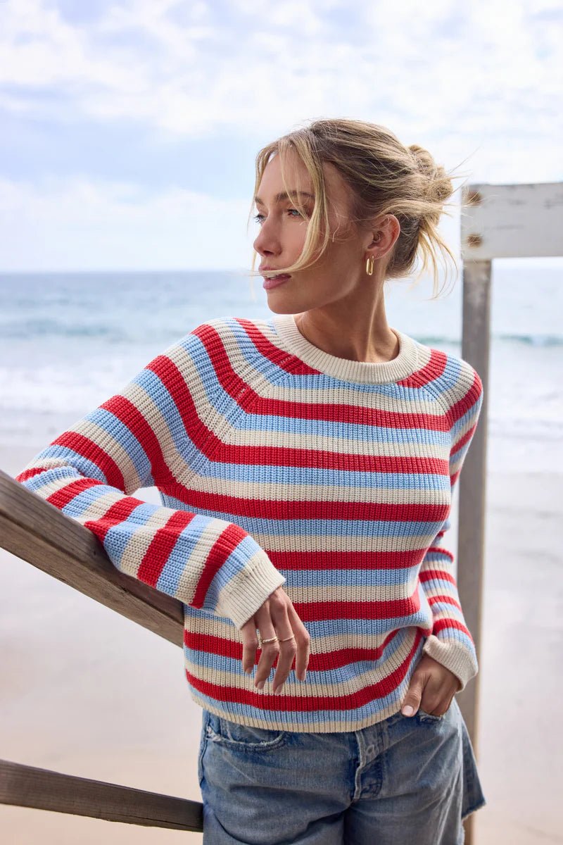 Alexa Negroni Stripe Knit Pullover - Stitches + Stripes - COLOR GAME
