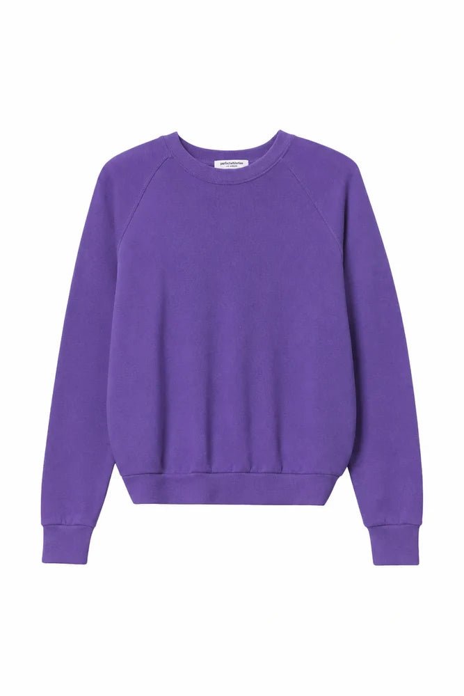 Alexi French Terry Sweatshirt Purple - perfectwhitetee - COLOR GAME