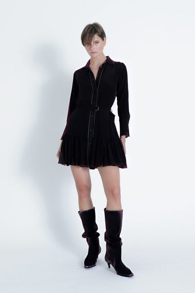 Alexis Chain Mini Dress M / Black