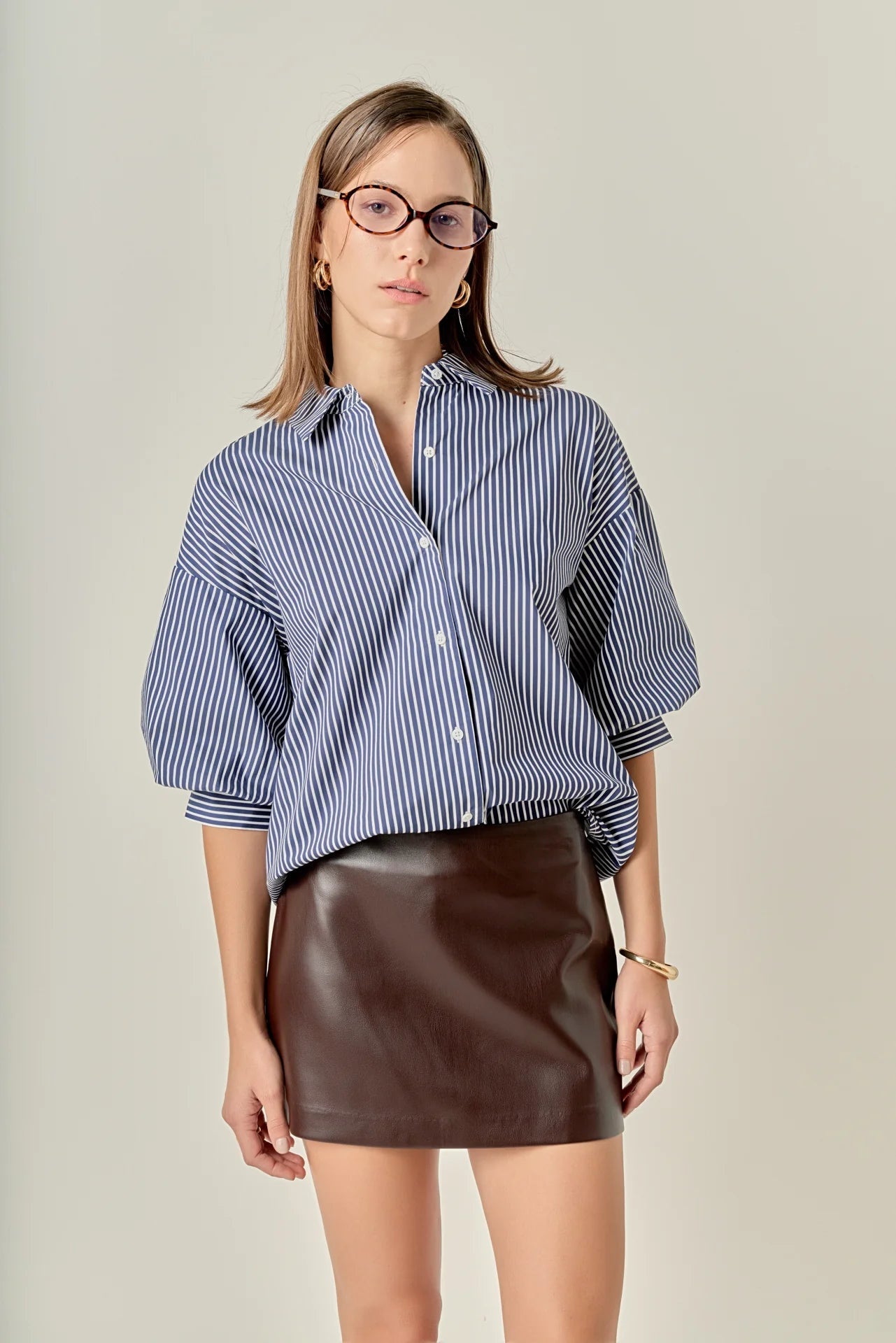 Alix Striped Balloon Sleeve Blouse - English Factory - COLOR GAME