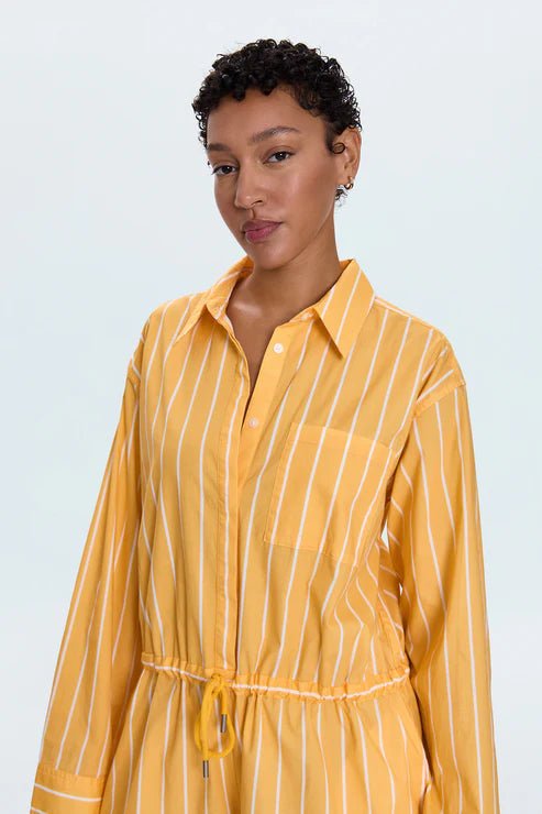 Amelie Romper Papaya Stripe - FINAL SALE - Pistola - COLOR GAME