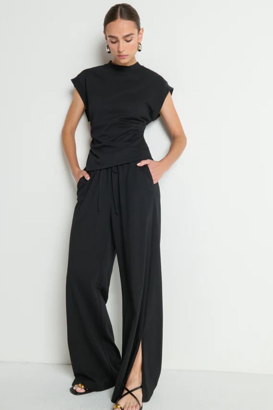 Andrea Side Shirred Top - Nation Los Angeles - COLOR GAME