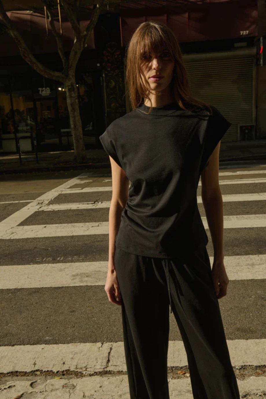 Andrea Side Shirred Top - Nation Los Angeles - COLOR GAME