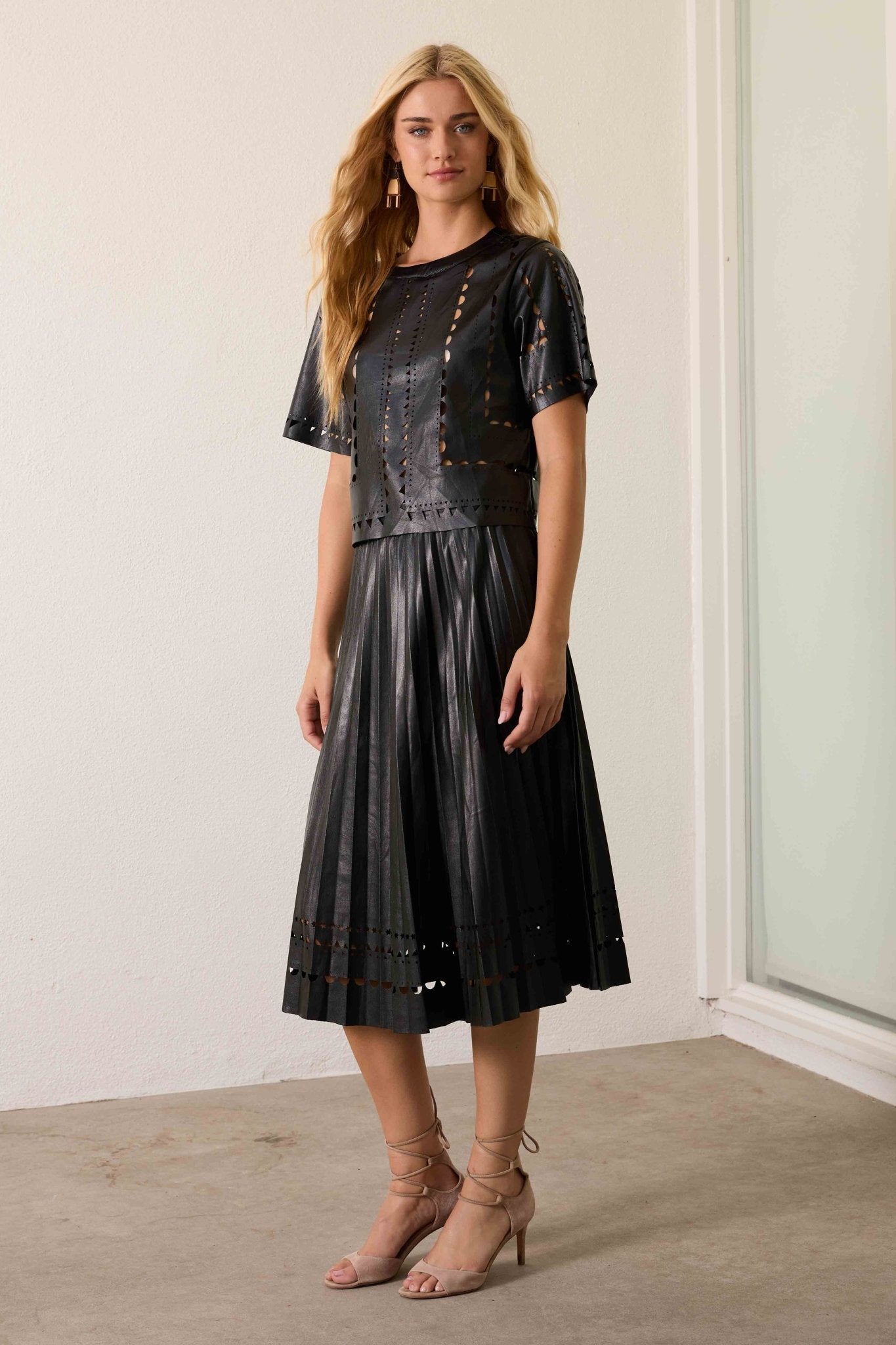 Anisa Vegan Leather Top - Caballero Collection - COLOR GAME