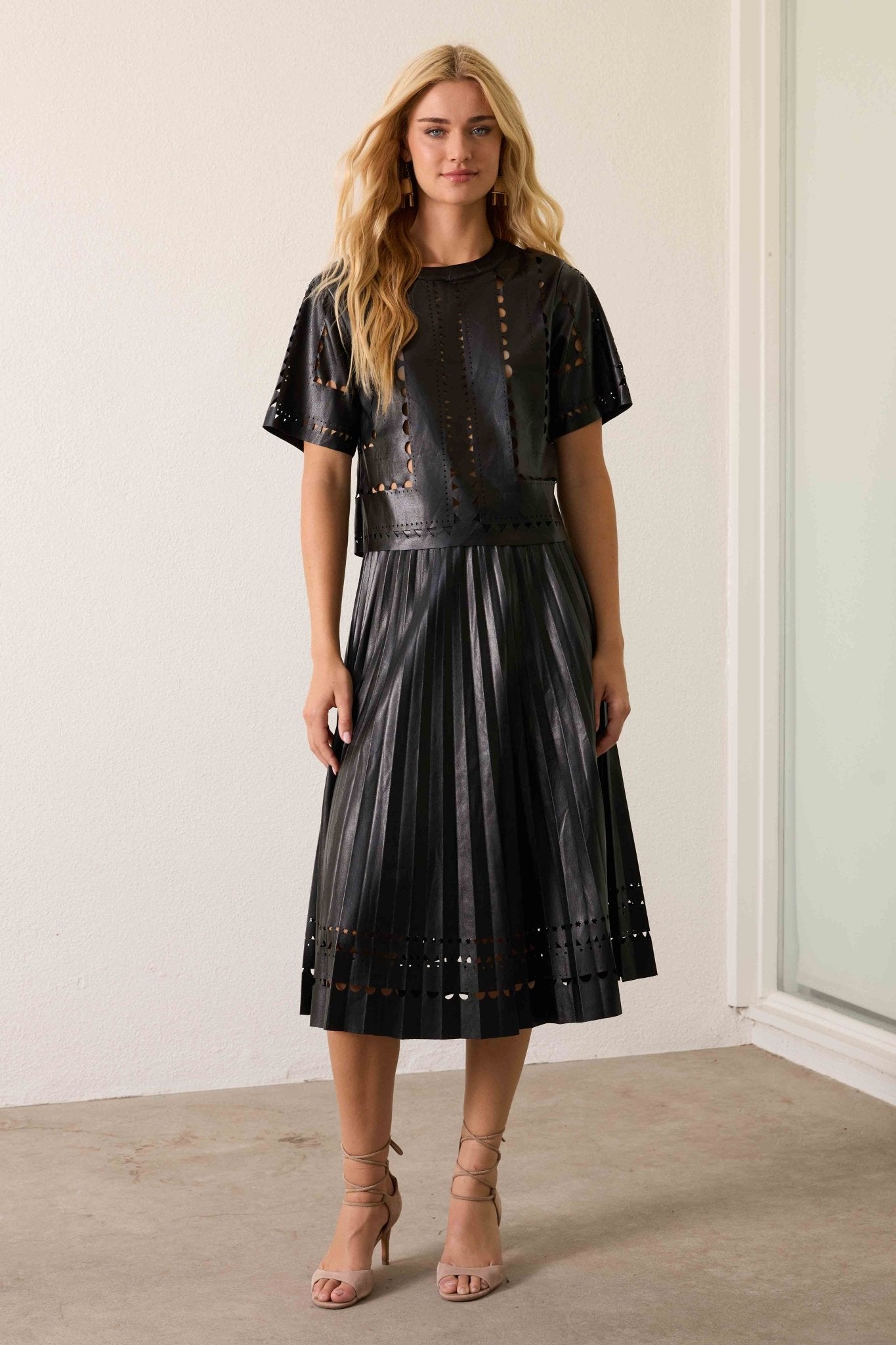 Anisa Vegan Leather Top - Caballero Collection - COLOR GAME