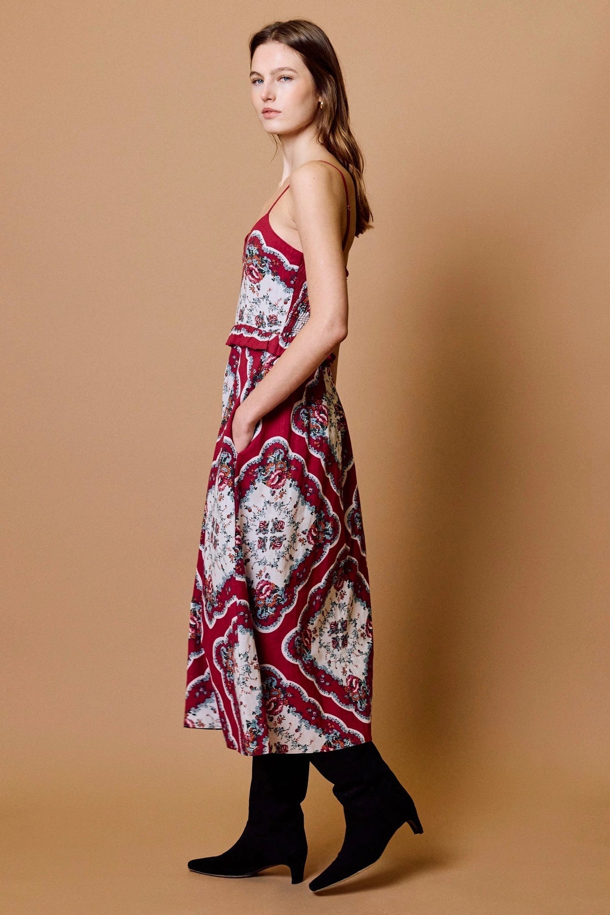 Cleobella Annabelle midi dress, print detail