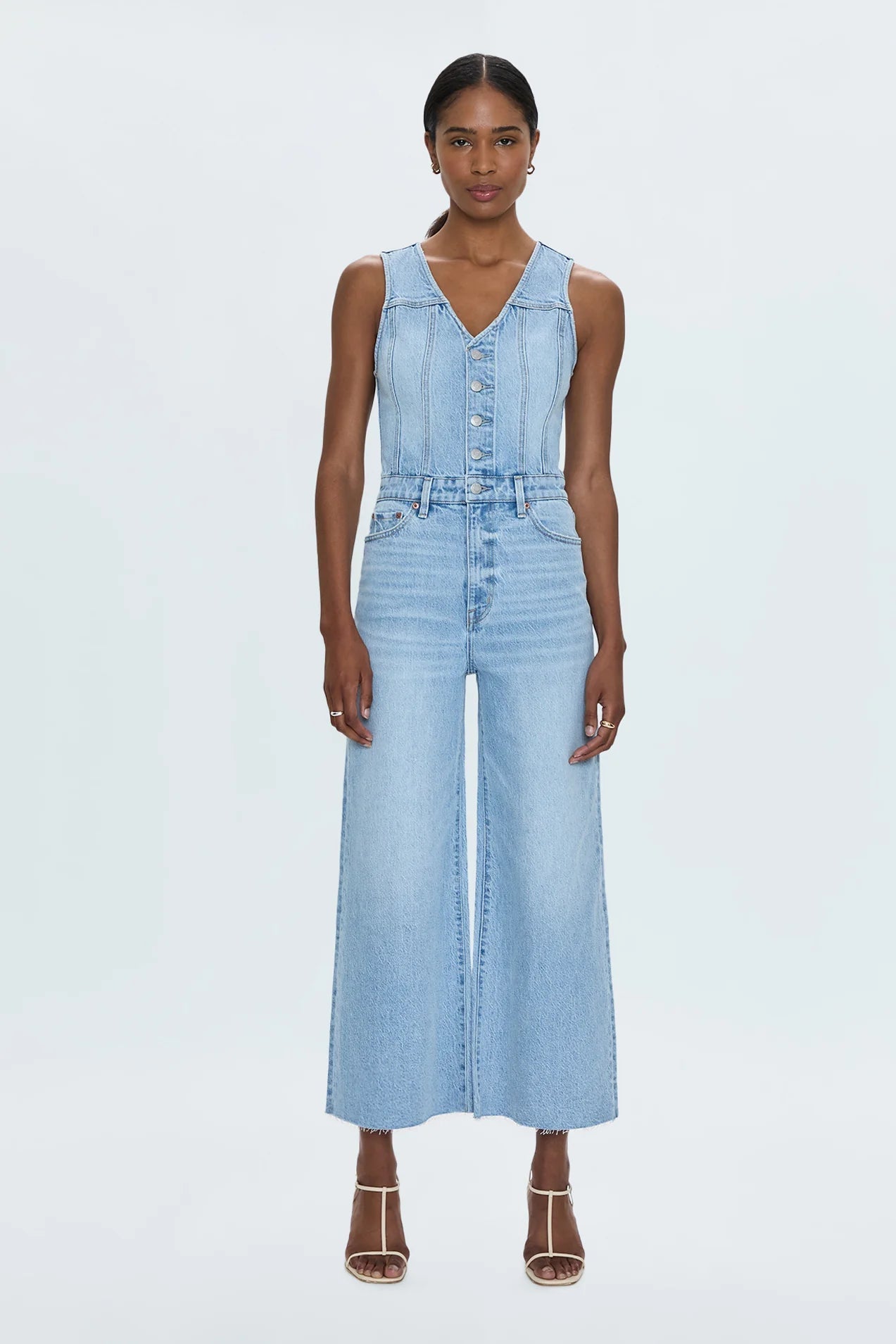 Aria Sleeveless Cropped Jumpsuit Priority - Pistola - COLOR GAME