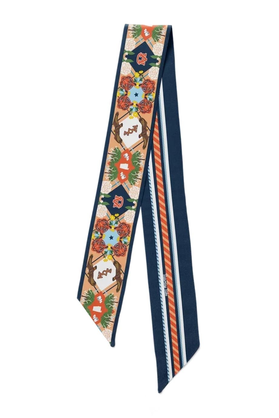 Auburn All-Star Skinny Scarf - Saturday Silks - COLOR GAME