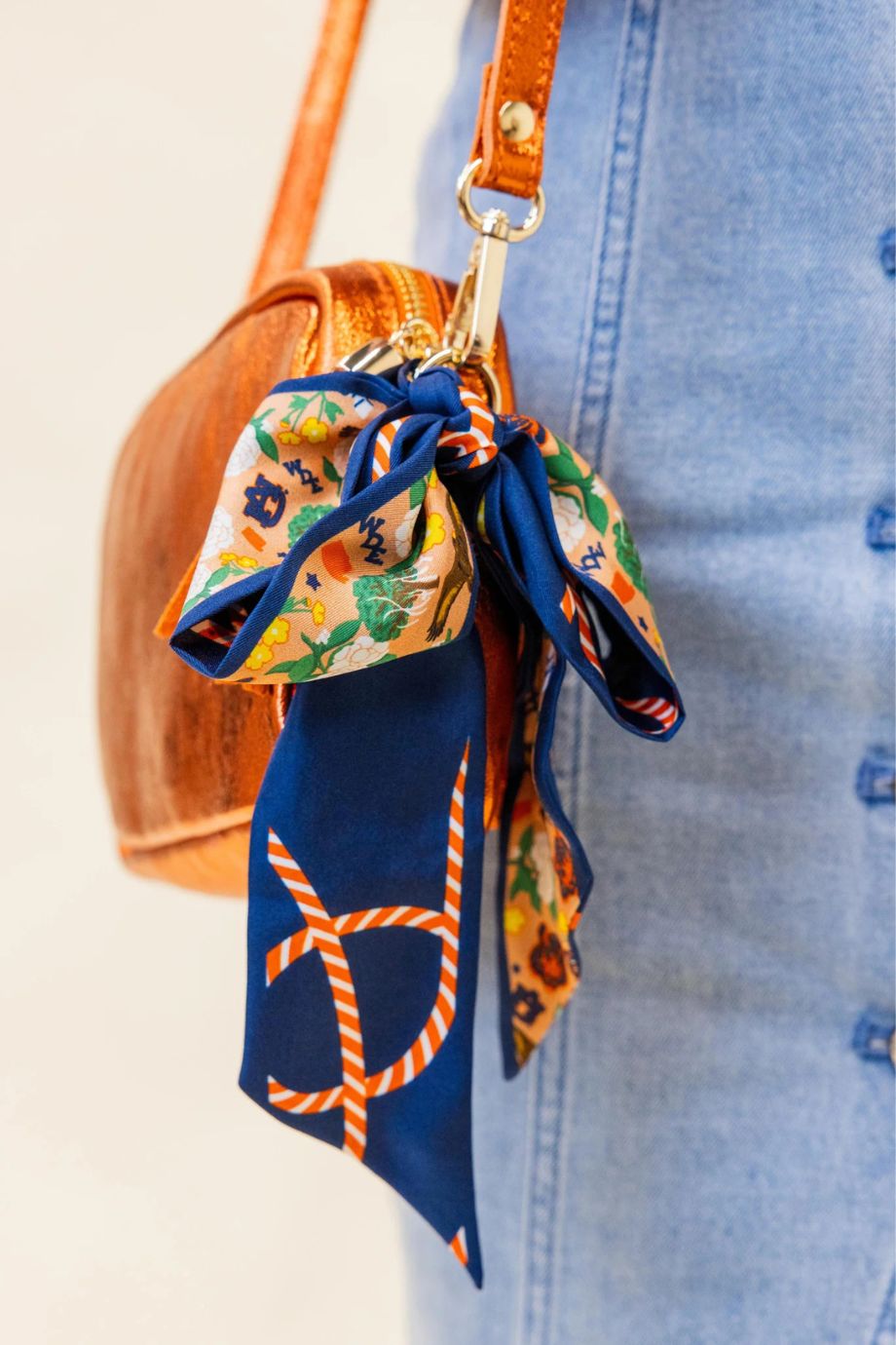 Auburn Tigers Skinny Scarf - Saturday Silks - COLOR GAME