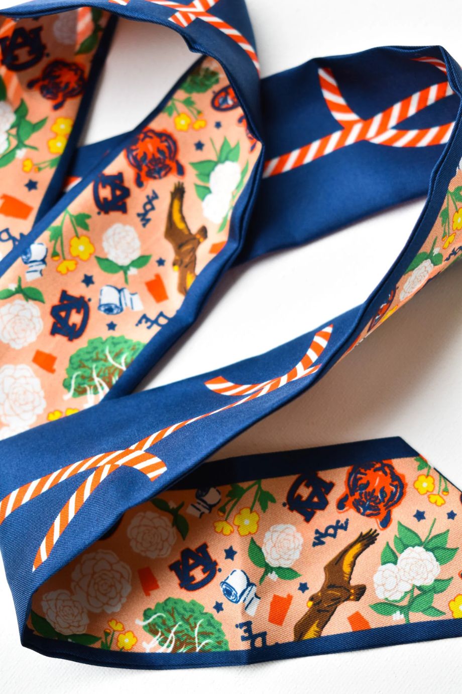 Auburn Tigers Skinny Scarf - Saturday Silks - COLOR GAME