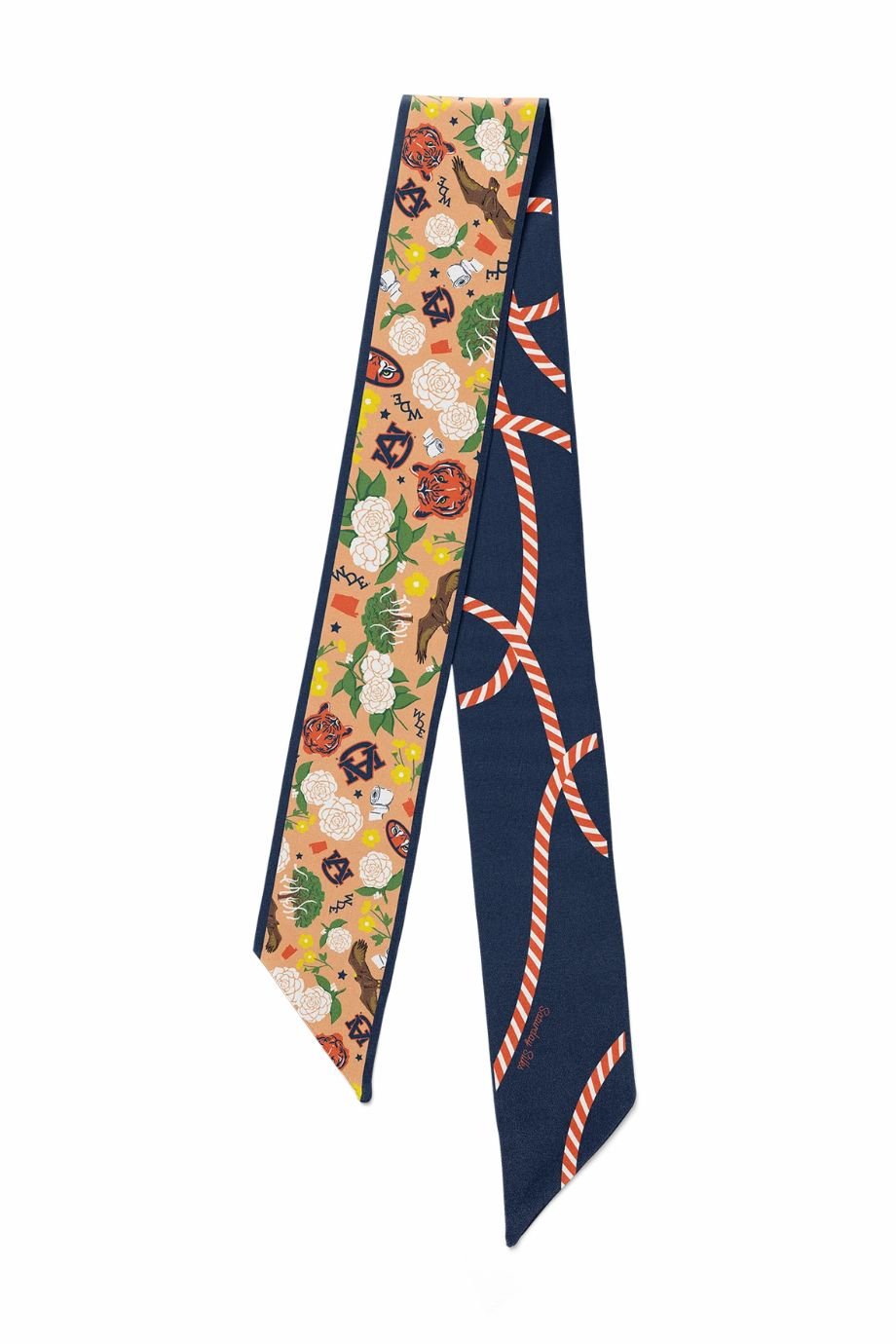 Auburn Tigers Skinny Scarf - Saturday Silks - COLOR GAME
