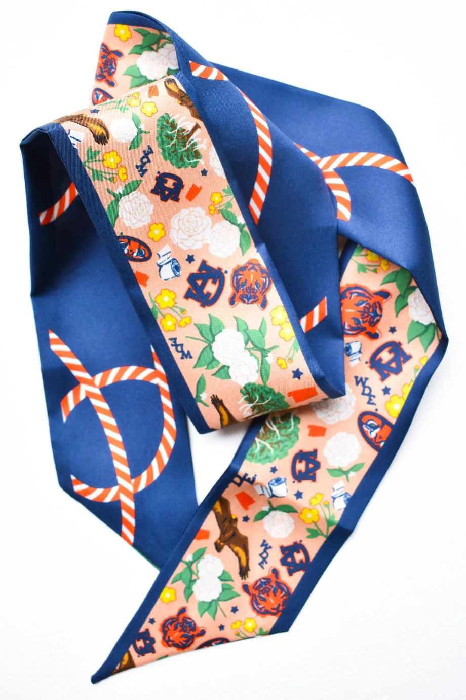 Auburn Tigers Skinny Scarf - Saturday Silks - COLOR GAME
