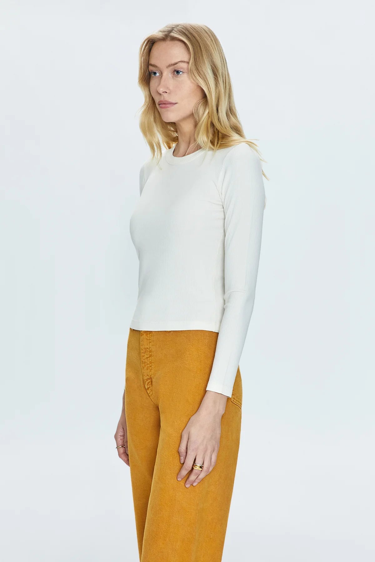 Bailey Long Sleeve Crewneck Ivory - Pistola - COLOR GAME