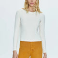 Bailey Long Sleeve Crewneck Ivory - Pistola - COLOR GAME