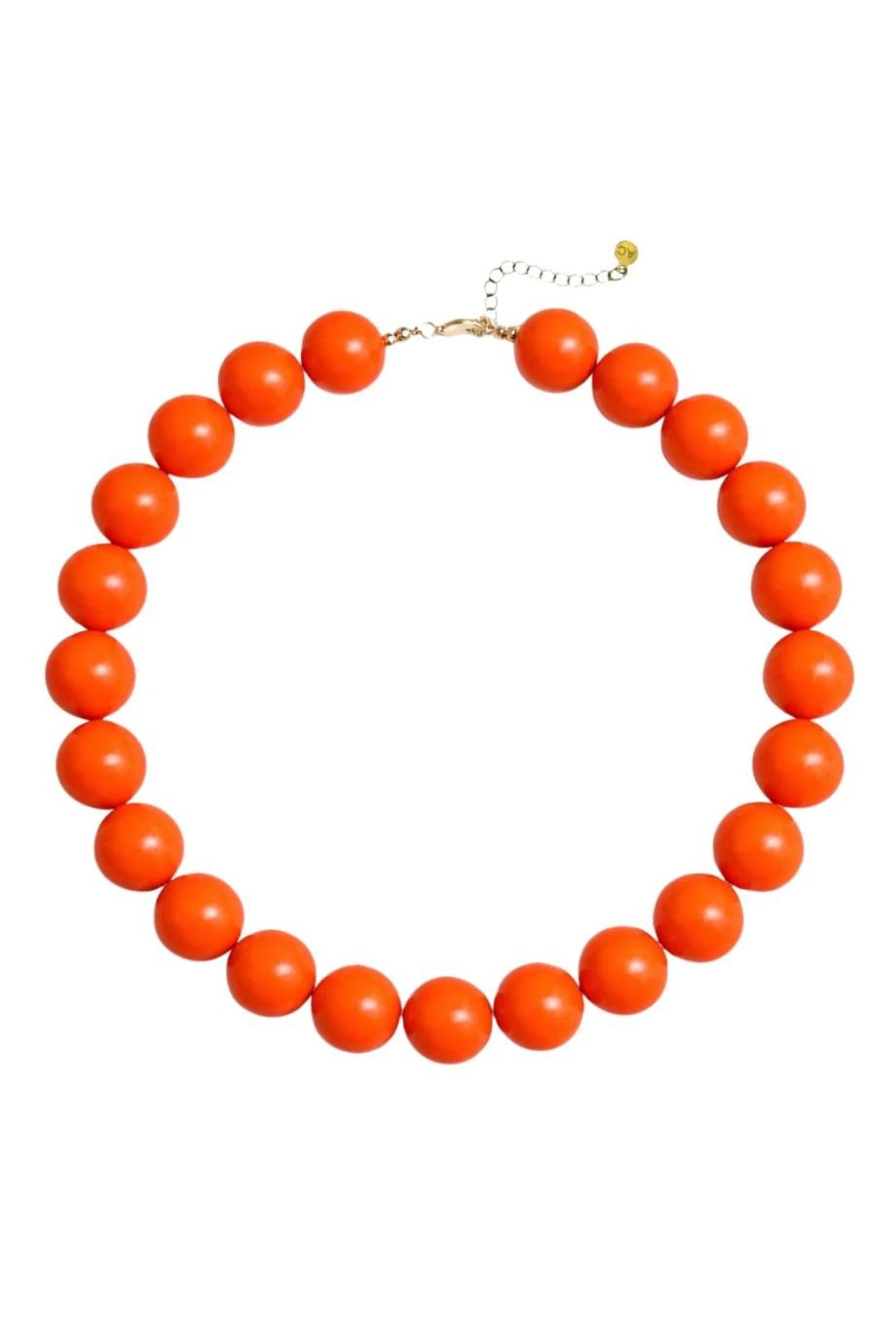 Barbados Beaded Collar Necklace Orange - Accessory Concierge - COLOR GAME