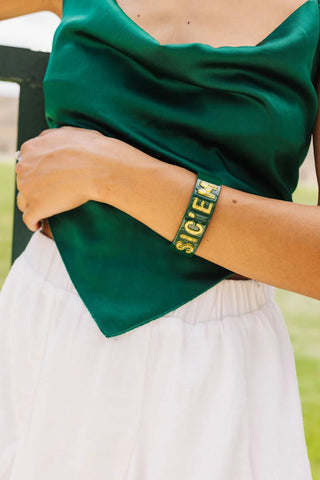 Baylor Green Sic'Em Cuff - Brianna Cannon - COLOR GAME