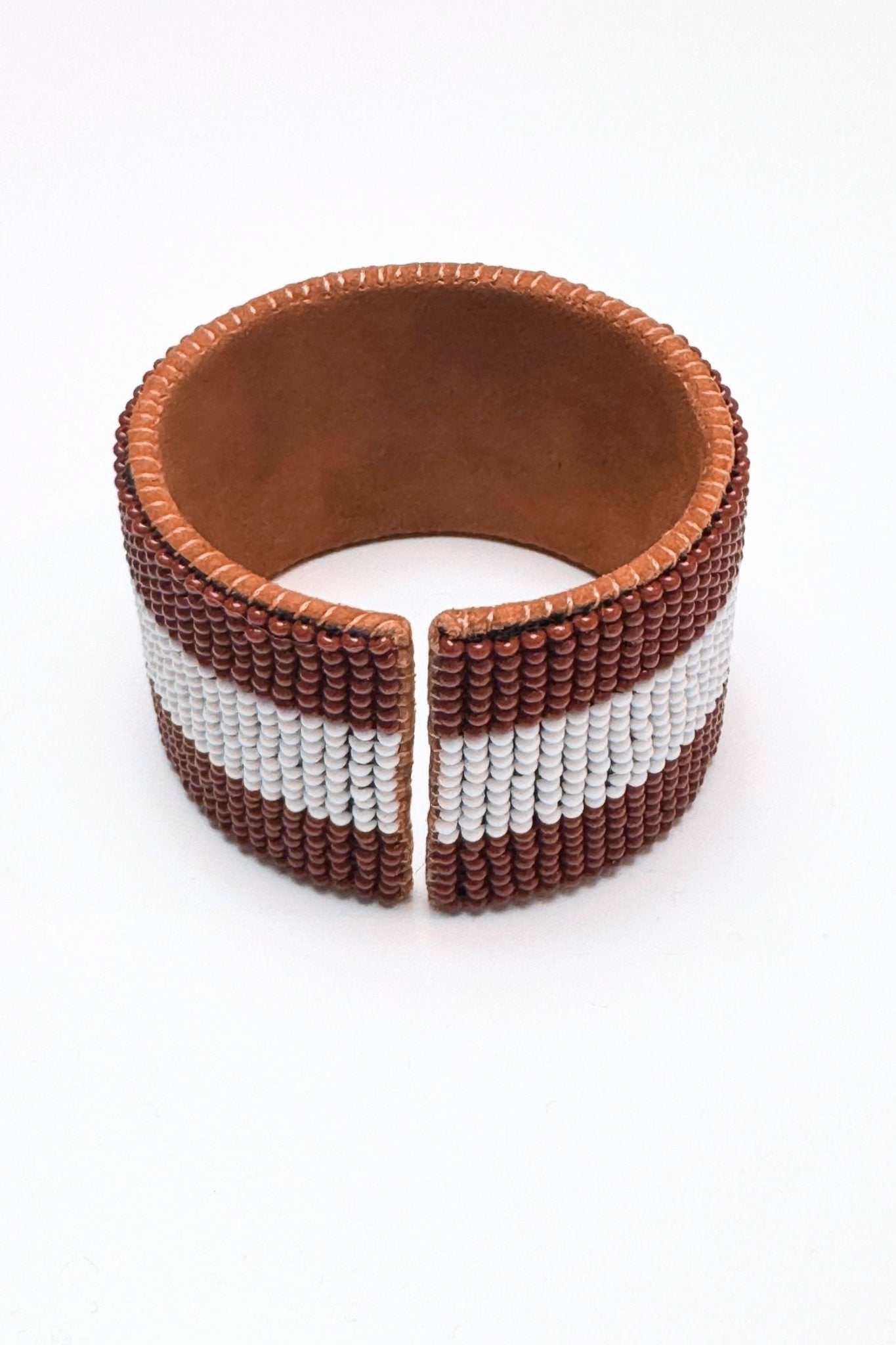 Bead Cuff Texas Stripe - A Wink Of Yellow - COLOR GAME