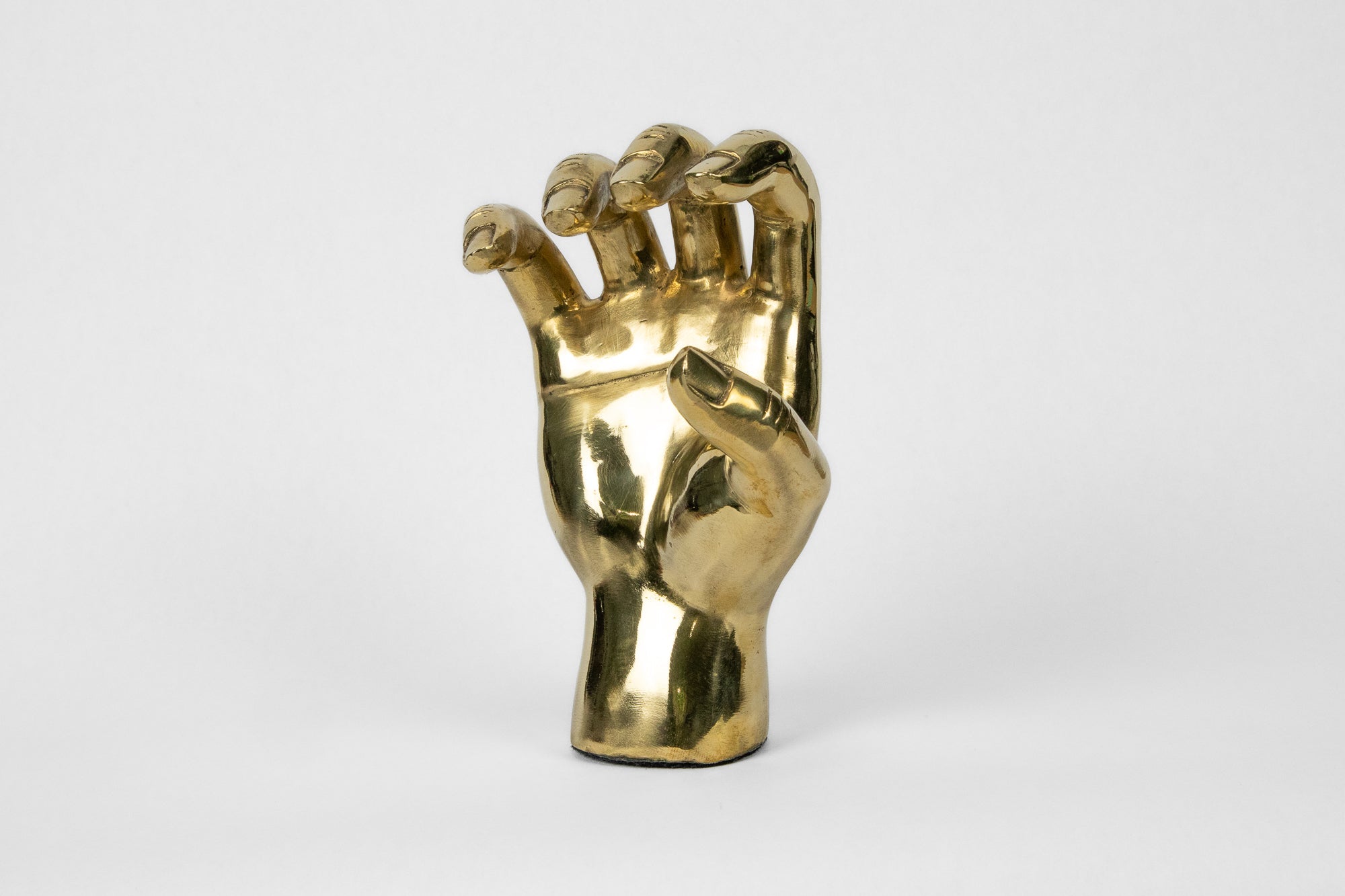 Bear Claw or Bobcat Claw Hand Sign Sculpture in Brass - Prize - COLOR GAME