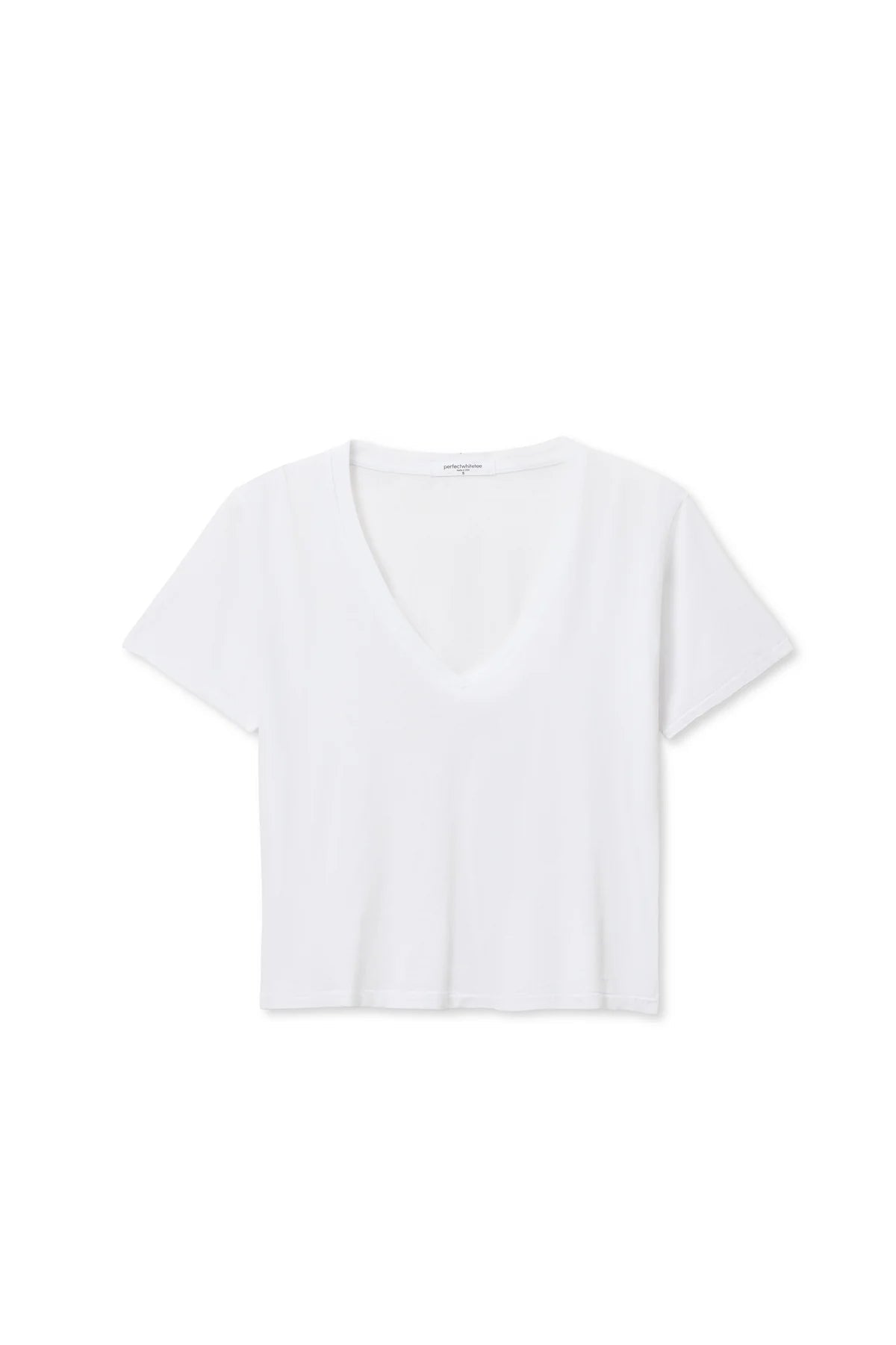 Beckett Crispy Cotton V - Neck Tee White - perfectwhitetee - COLOR GAME
