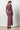 Belted Maxi Column Dress Wine - Lilla P - COLOR GAME