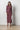 Belted Maxi Column Dress Wine - Lilla P - COLOR GAME