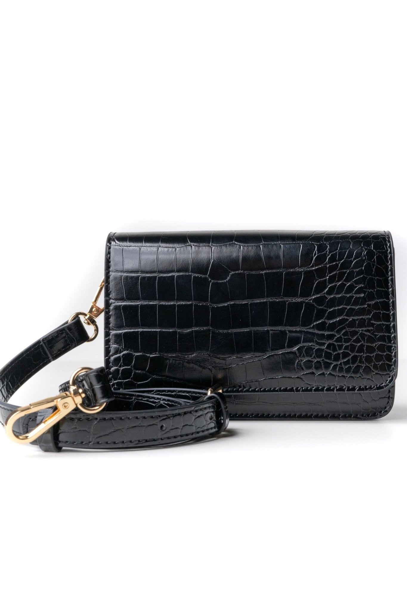 Black Croc Stadium Bag - Main and Exchange - COLOR GAME