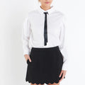 Black Scallop Hem Skort - English Factory - COLOR GAME