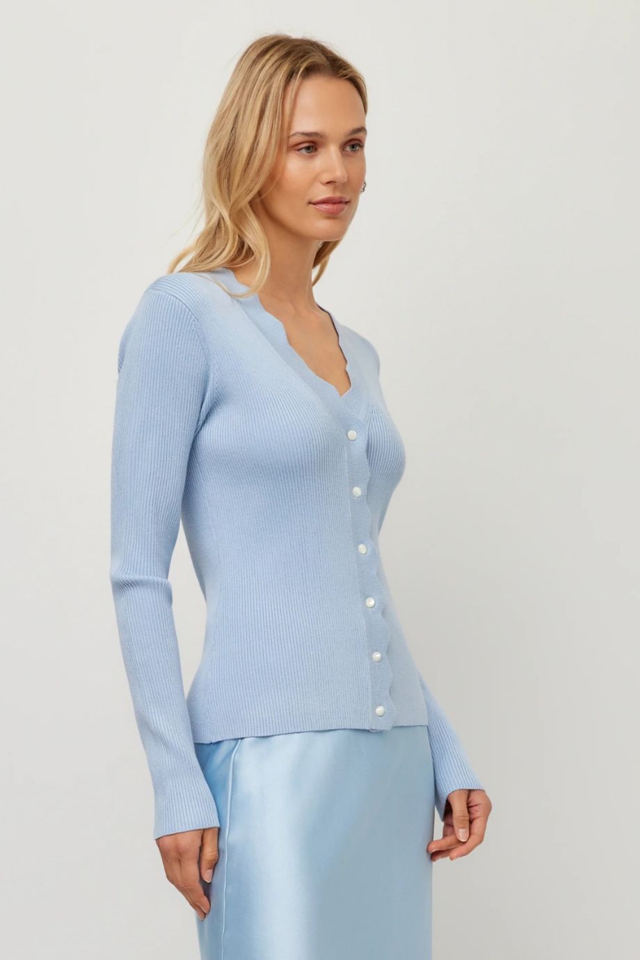 Bliss Scallop Edge Cardigan Sweater - Fifteen Twenty - COLOR GAME