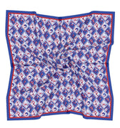 Blue + Red Checkerboard Gameday Scarf - Swells - COLOR GAME