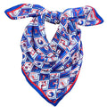 Blue + Red Checkerboard Gameday Scarf - Swells - COLOR GAME