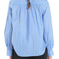 Blue Stripe Ruffled Shirt - English Factory - COLOR GAME